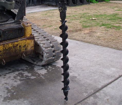 skid steer drill bits|skid steer post hole attachment.